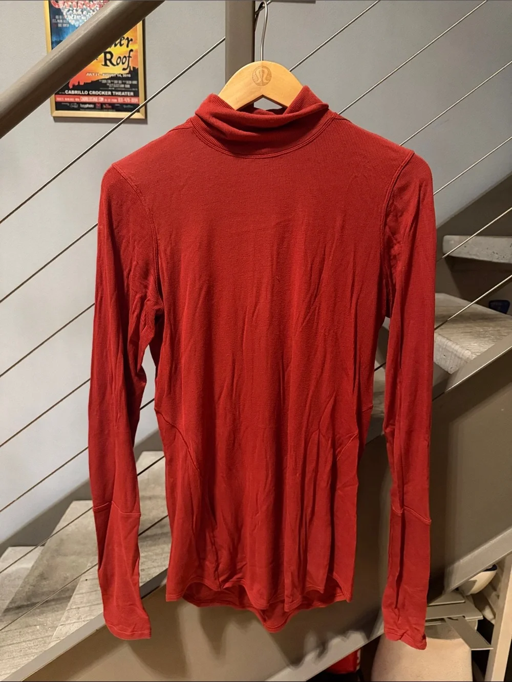 Lululemon Full Day Ahead Turtleneck Cayenne Size 6